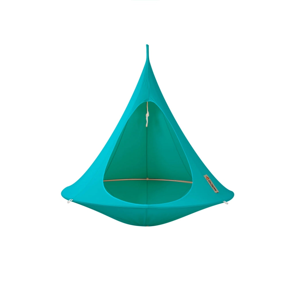 Turquoise hanging cacoon